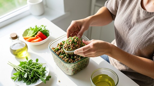Идеальный meal prep: как приготовить сытный салат из чечевицы на всю неделю